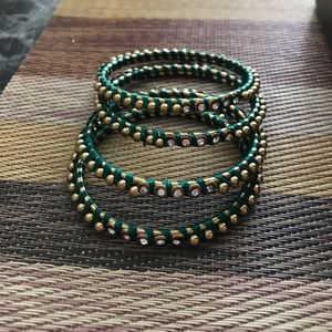 Kids green bangle set